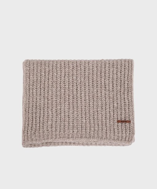 Schal mit wolle und Mohair “SCARF” light taupe solid (MSC27)
