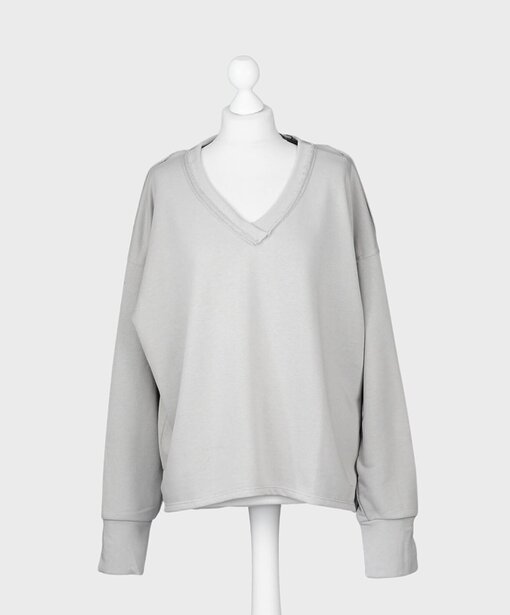 Lässiger Sweater “CALISTA” steingrau (GW53)