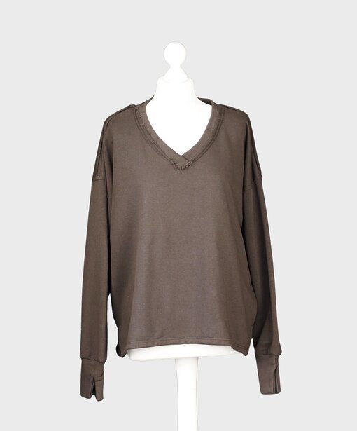 Lässiger Sweater “CALISTA” schokobraun (GW53)