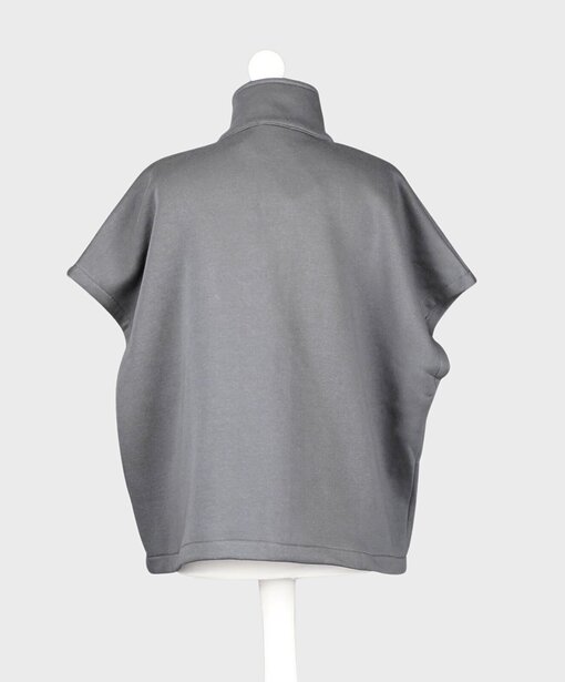 Oversized Sweat Weste “MEGHAN” anthrazit (GW29)