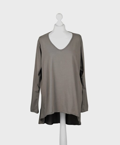 Lässiges Langarm-Shirt “SASKIA” schlamm (BA03)