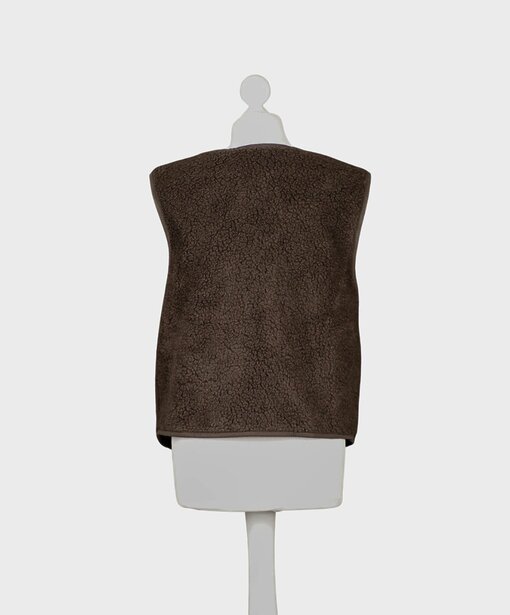 Trendige Teddyweste “MARISOL” braun (GW90)