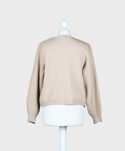 Teddy-Strick Jacke “SURI” beige (GW19)