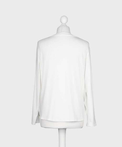 Softes Basic Shirt “AGNES” wollweiß (BA62)