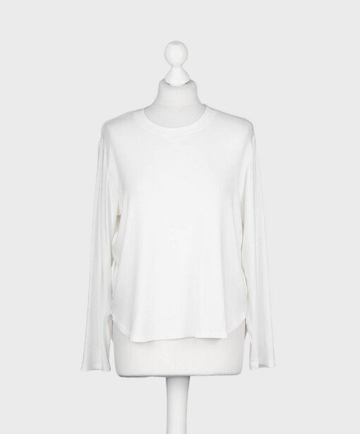 Softes Basic Shirt “AGNES” wollweiß (BA62)