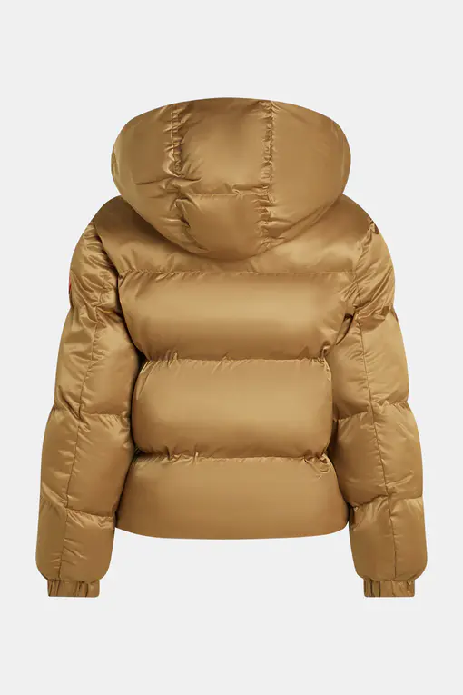 Hochwertige Pufferjacke “XANA” camel/tomato (PI02)