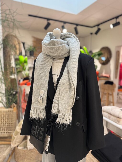 Kuscheliger Schal “ALPA” cozy grey melange (SE36)