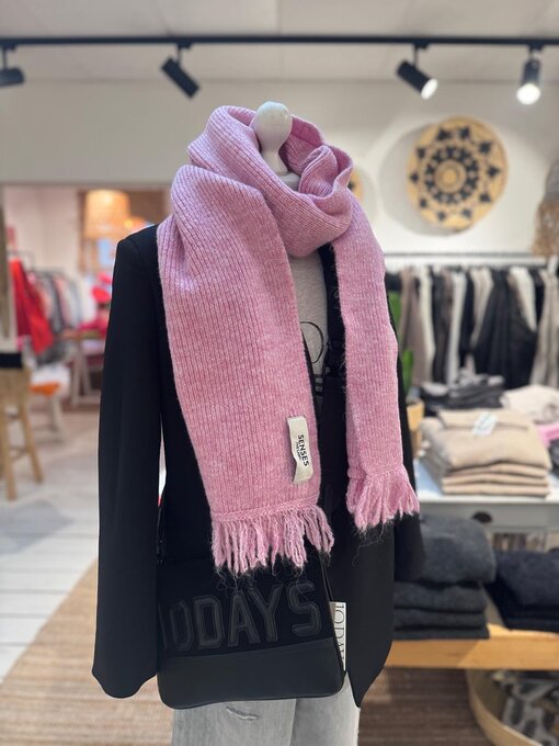 Kuscheliger Schal “ALPA” rose pink melange (SE36)