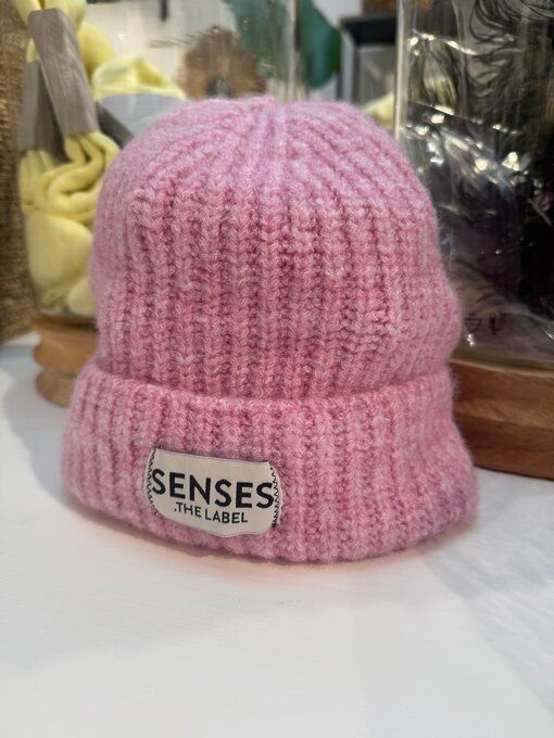 Grobstrick Mütze “ALPS” rose pink melange (SE35)