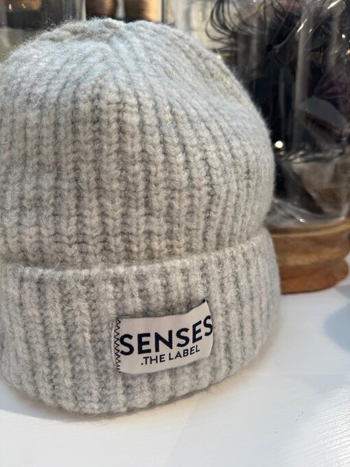 Grobstrick Mütze “ALPS” cozy grey melange (SE35)