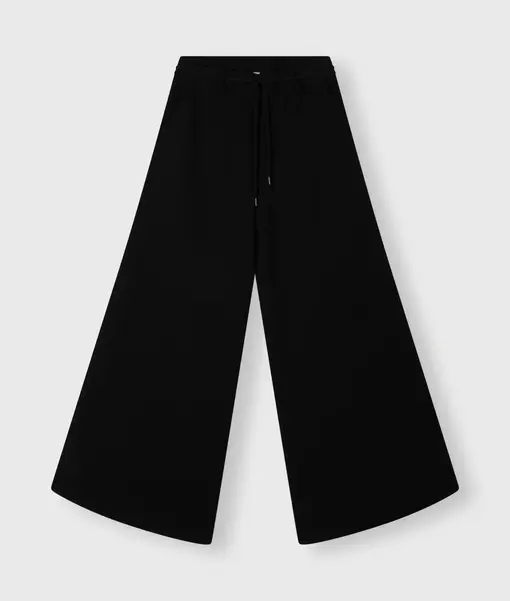 Wide Leg Pants Crepe “NAOMI” black (10D70)