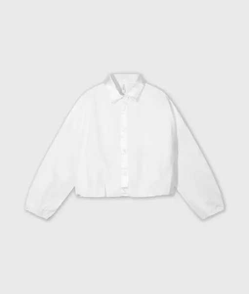 Copped Smoking Bluse “HANNI” white (10D24)