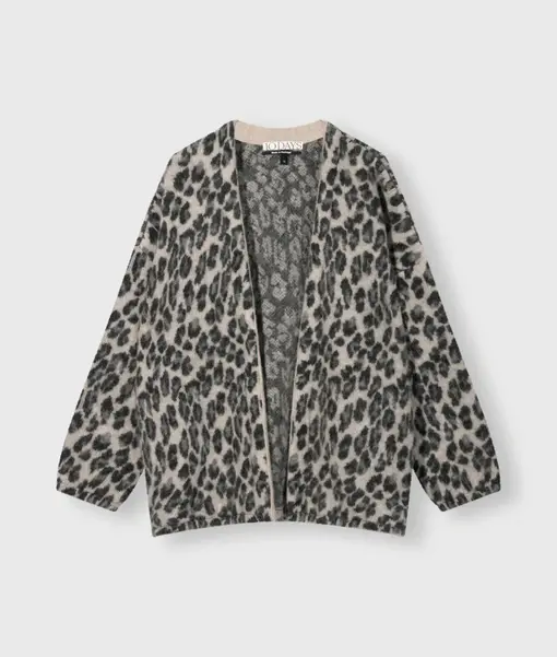 Hochwertiger Leo Cardigan “FRAUKE” soft white melee (10D12)