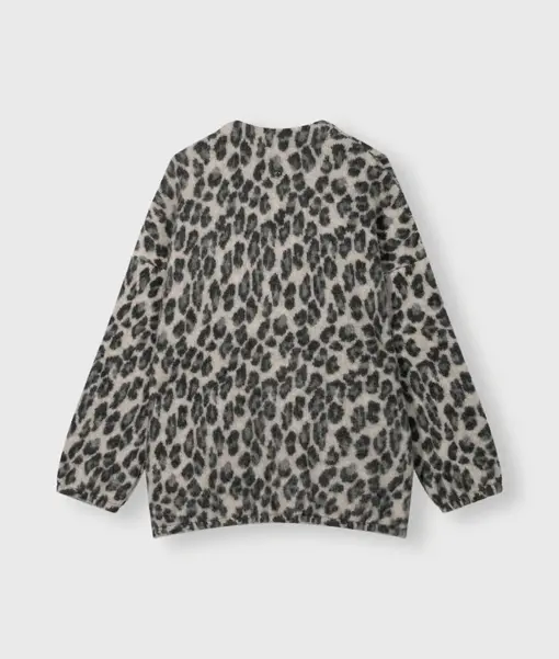 Hochwertiger Leo Cardigan “FRAUKE” soft white melee (10D12)
