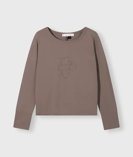 Logo Sweater “LAYLA” moonrock (10D73)