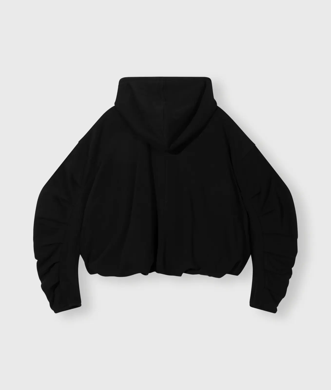 Plissierter Ballon Hoodie “ISLA” black (10D41)
