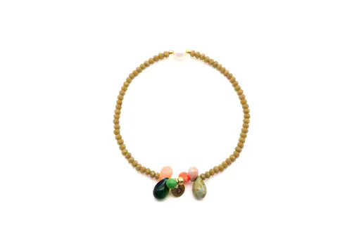 Armband “MALA SINGLE 6DROPS OLIVE” (SSK33)
