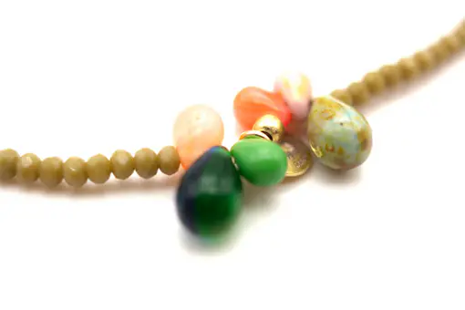 Armband “MALA SINGLE 6DROPS OLIVE” (SSK33)
