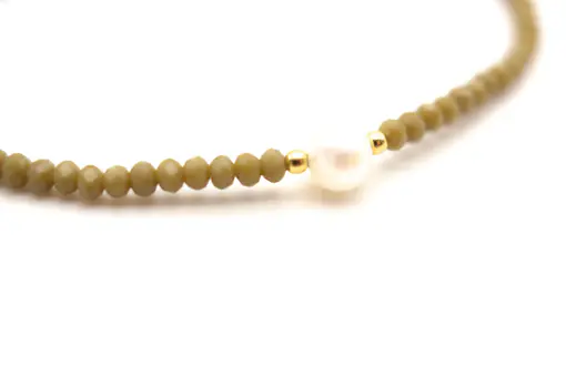 Armband “MALA SINGLE 6DROPS OLIVE” (SSK33)