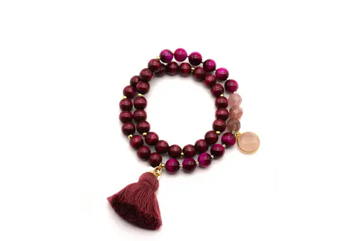 Wickelarmband “MALA TWIN BURGUNDY” (SSK18)