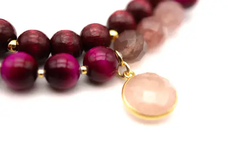Wickelarmband “MALA TWIN BURGUNDY” (SSK18)