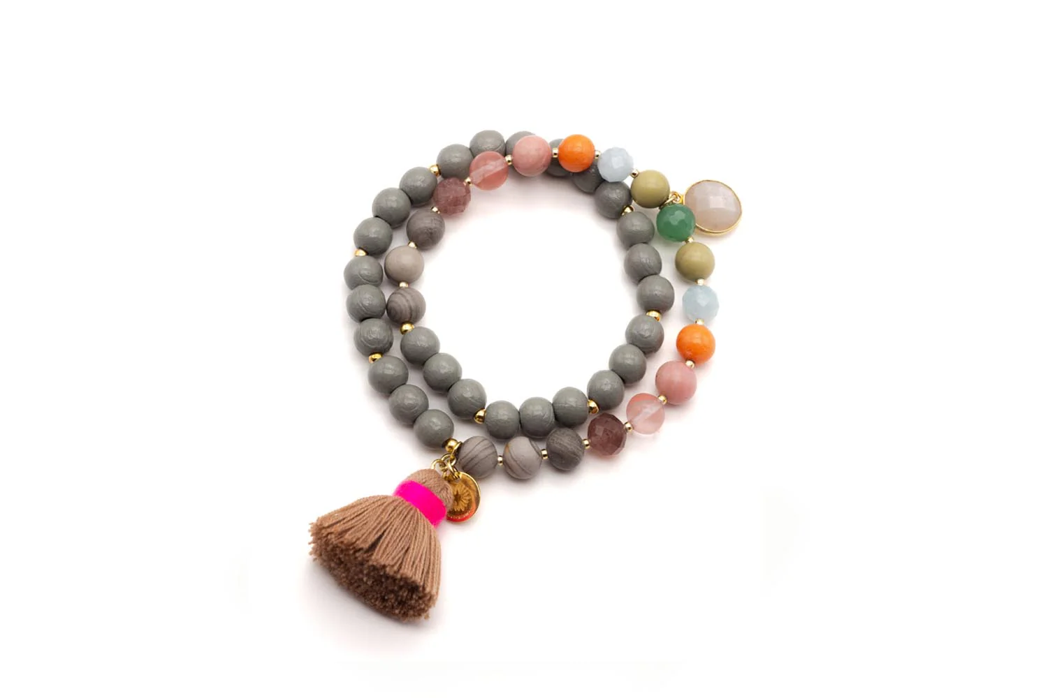 Wickelarmband “MALA TWIN COLOUR GREY” (SSK08)