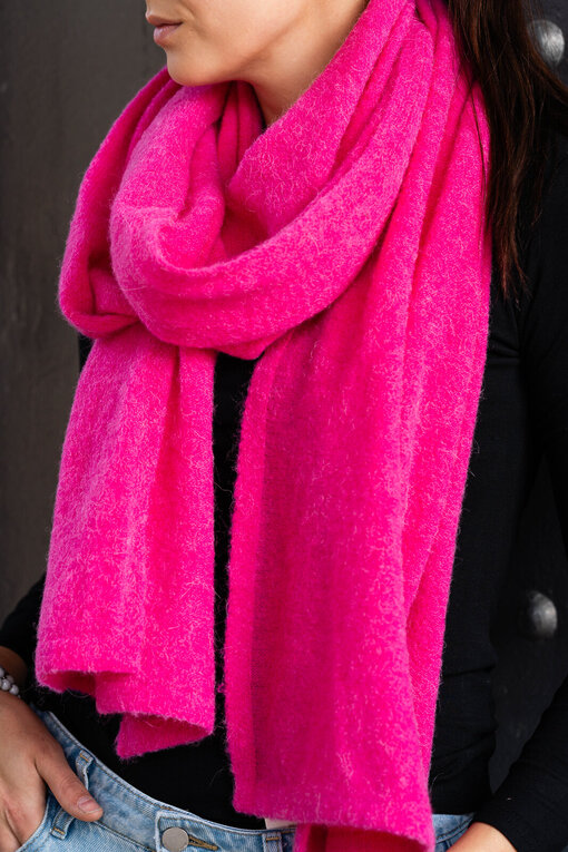 Alpaka Mix – Schal “MARITA” bright pink (10D600)