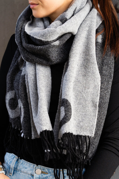 Oversized Schal “SHAWL-1” black (CPH111)