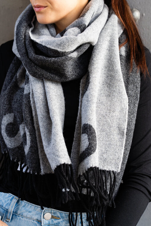 Oversized Schal “SHAWL-1” black (CPH111)