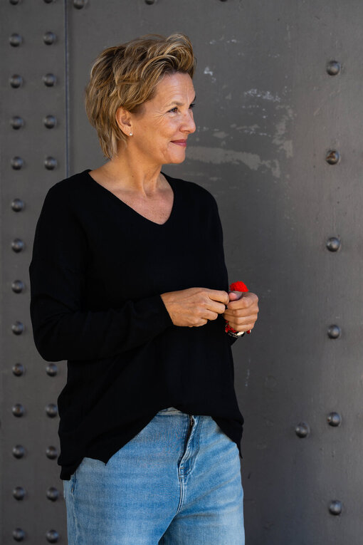 Feinstrickpulli “TATIANA” schwarz (GW87)