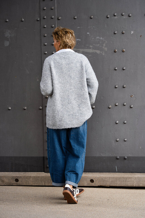 Strickcardigan “LOREENA” hellgrau (GW228)