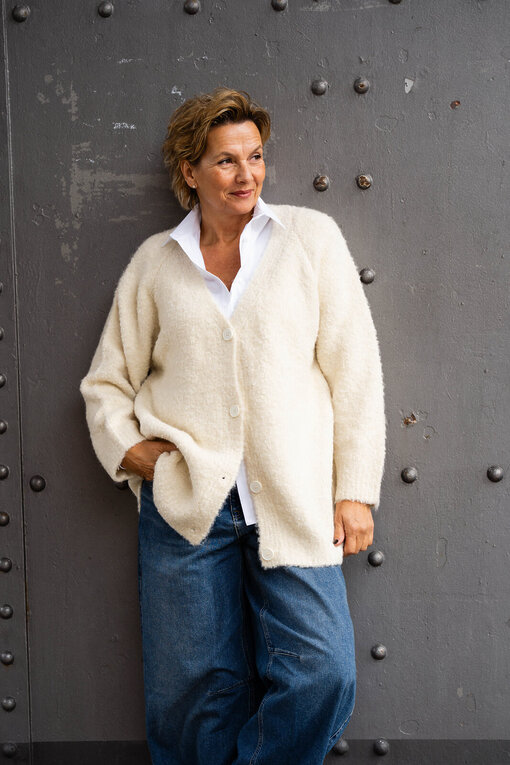 Strickcardigan “LOREENA” creme (GW228)