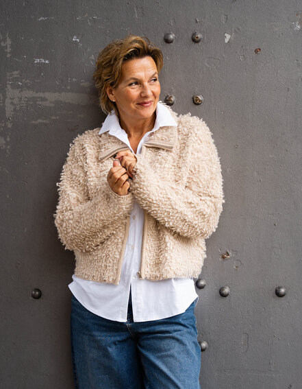 FRAUENSACHE - Kuschelige Teddy-Jacke "RORY" (GW70)