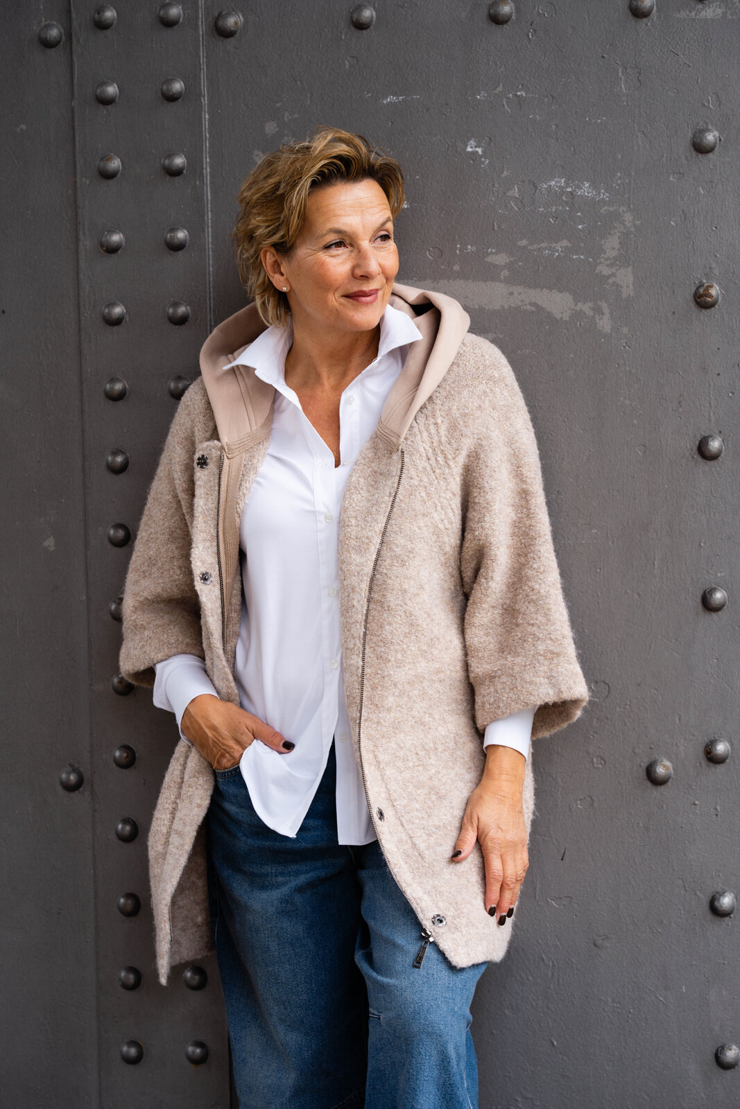 Strickjacke mit Kapuze “TAMMY” (MSC16)
