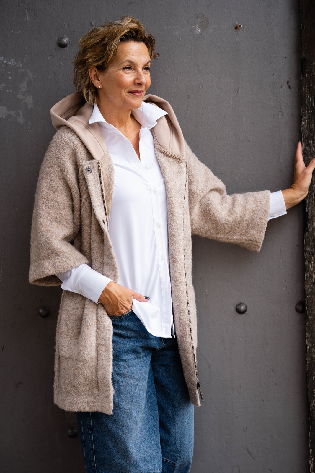 Strickjacke mit Kapuze “TAMMY” (MSC16)