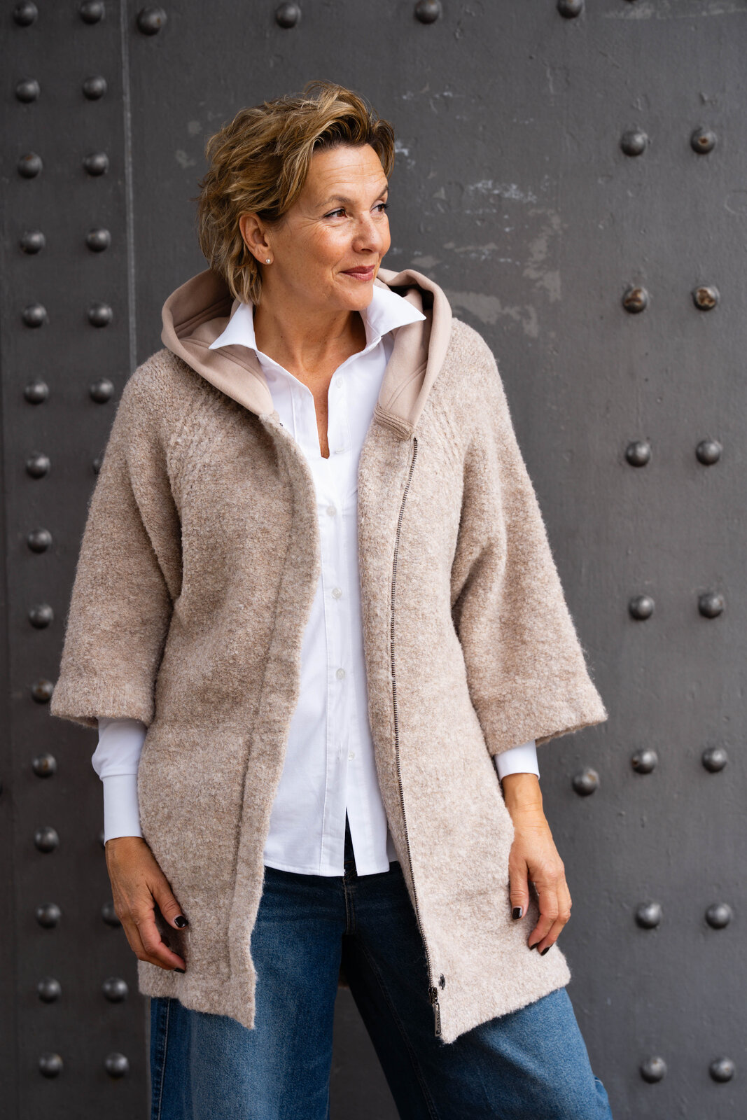 Strickjacke mit Kapuze “TAMMY” (MSC16)