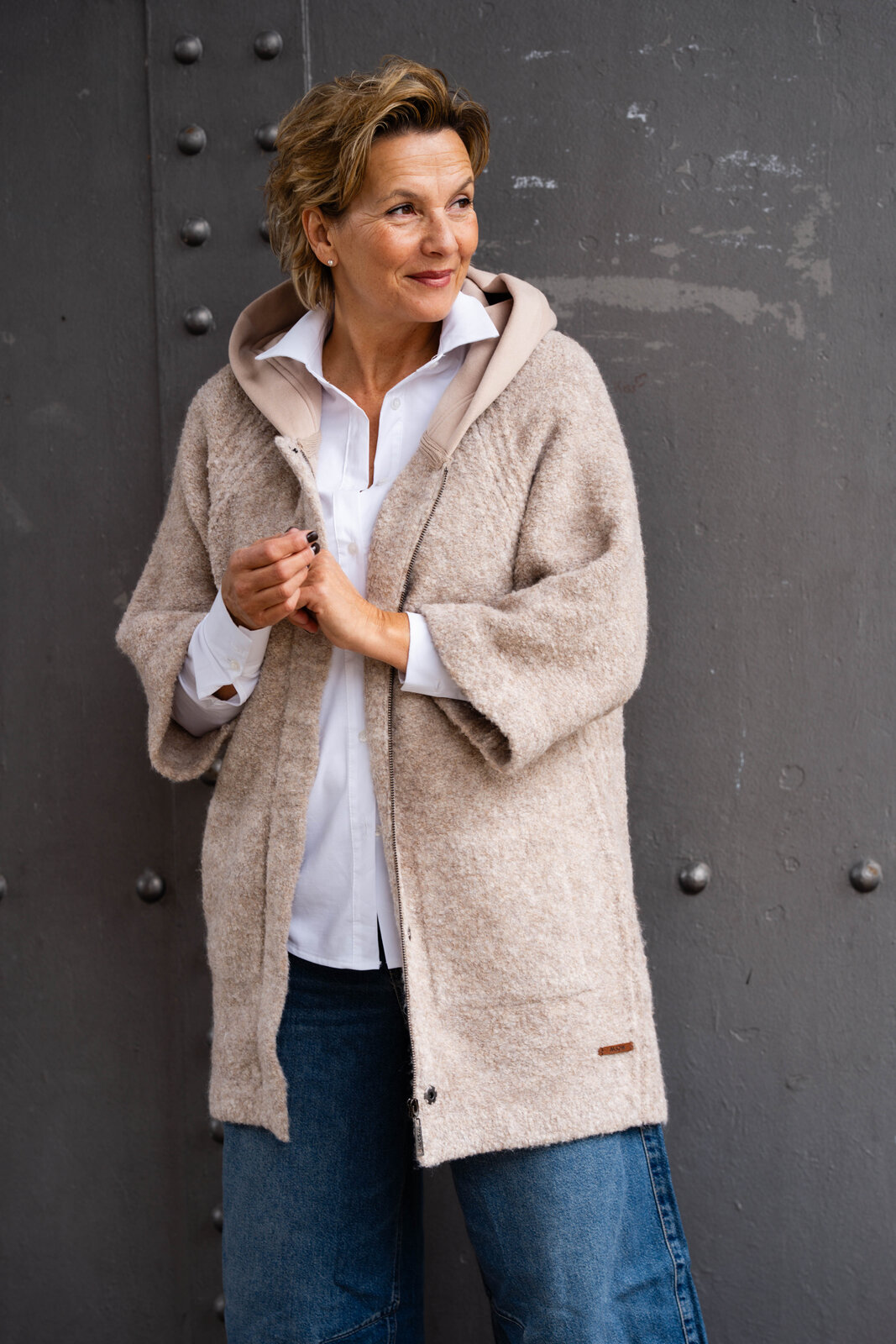 Strickjacke mit Kapuze “TAMMY” (MSC16)