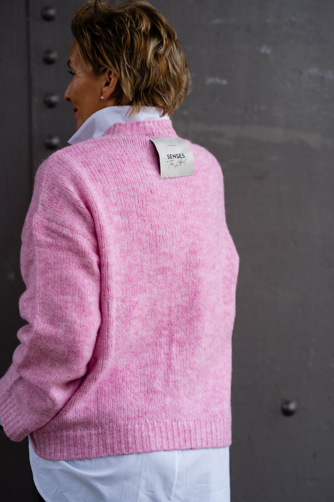 Strickpullover “KOBE” rose pink melange (SE16)