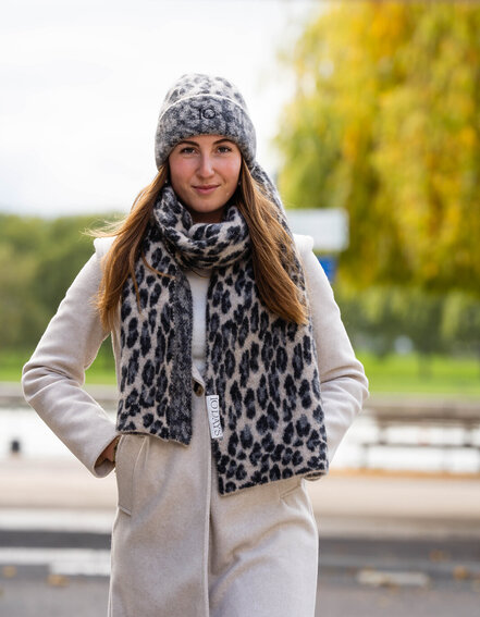 10DAYS - Strickschal in Leo Optik "MIRIAM" (10D32)