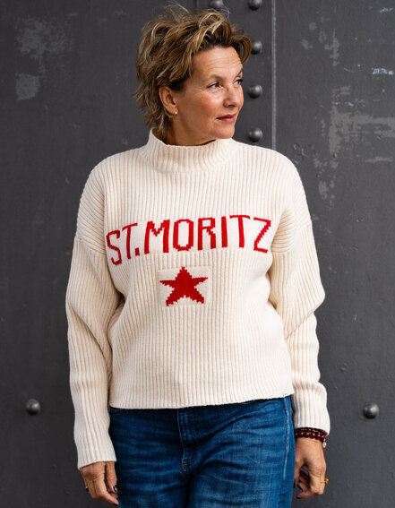 PENN&INK - Rippenstrick Pulli "ST. MORITZ" (PI12)