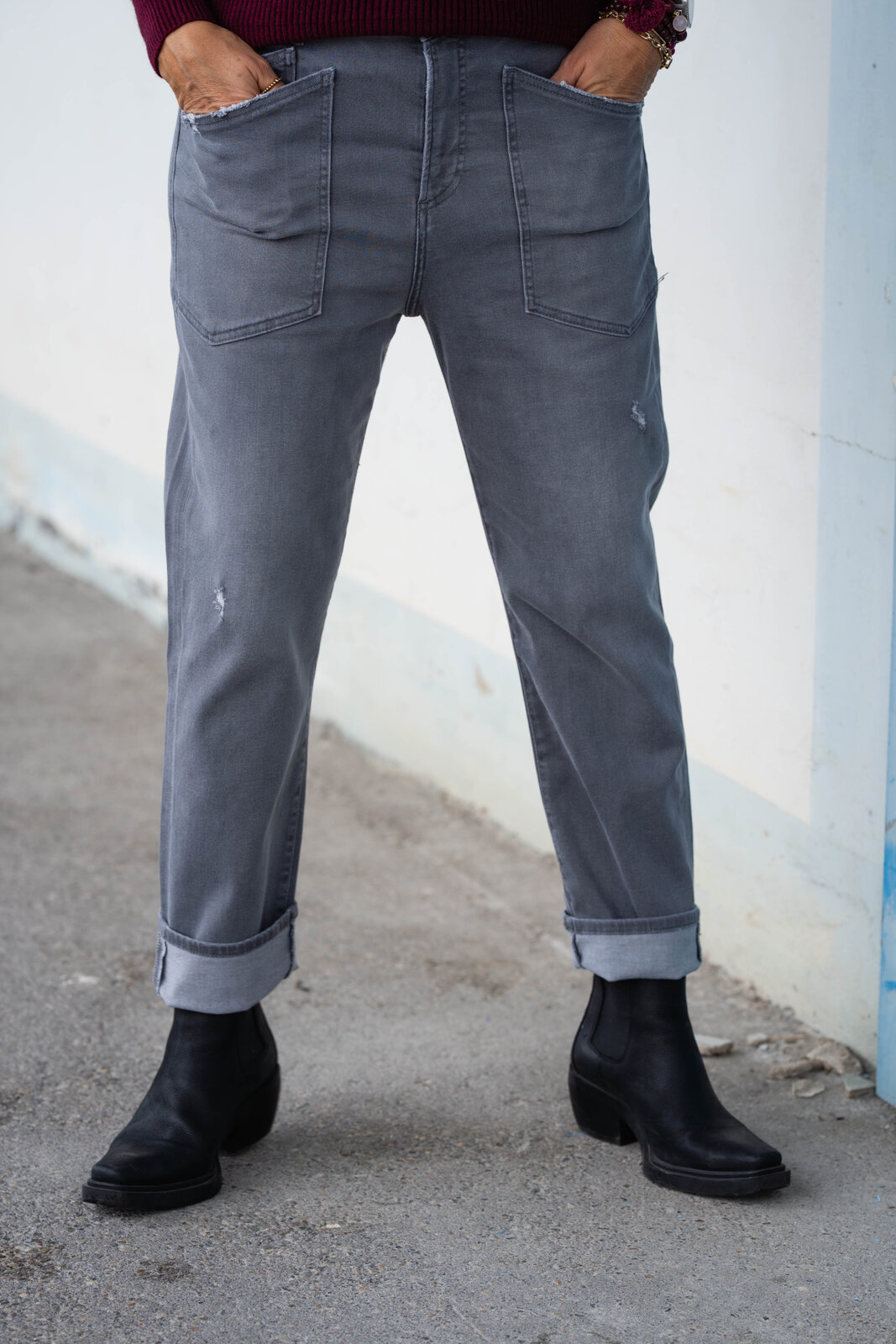 Jeans “SENDY” – gravel grey (ER40)