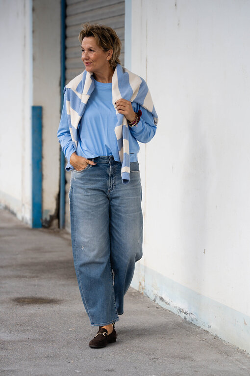 Jeans “YOANA” – crack blue (ER05)