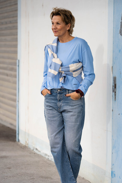 Jeans “YOANA” – crack blue (ER05)