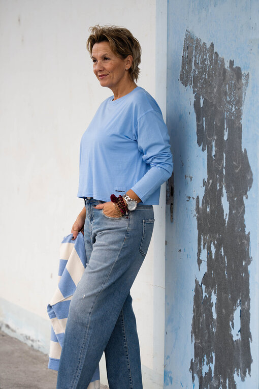 Jeans “YOANA” – crack blue (ER05)