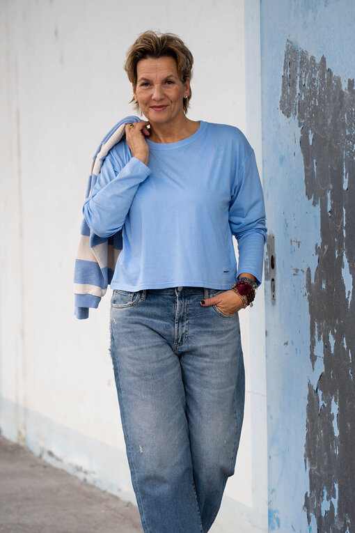 Jeans “YOANA” – crack blue (ER05)