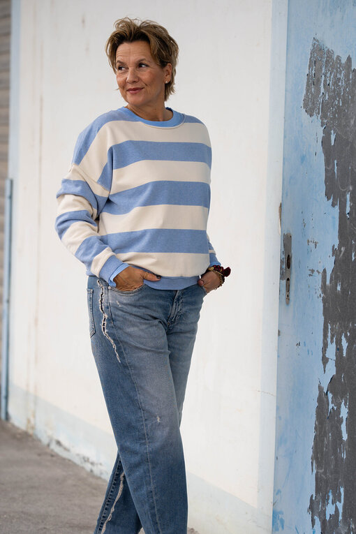 Jeans “YOANA” – crack blue (ER05)