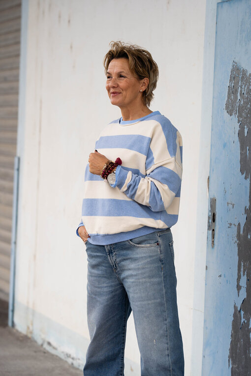 Jeans “YOANA” – crack blue (ER05)