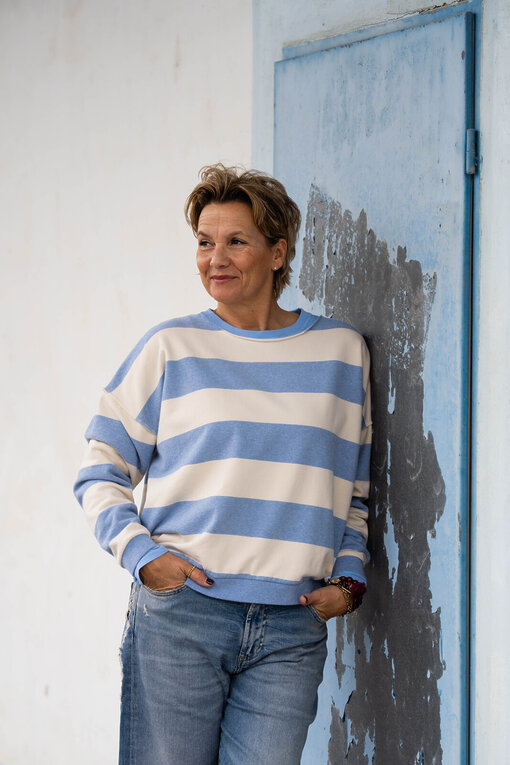 Jeans “YOANA” – crack blue (ER05)