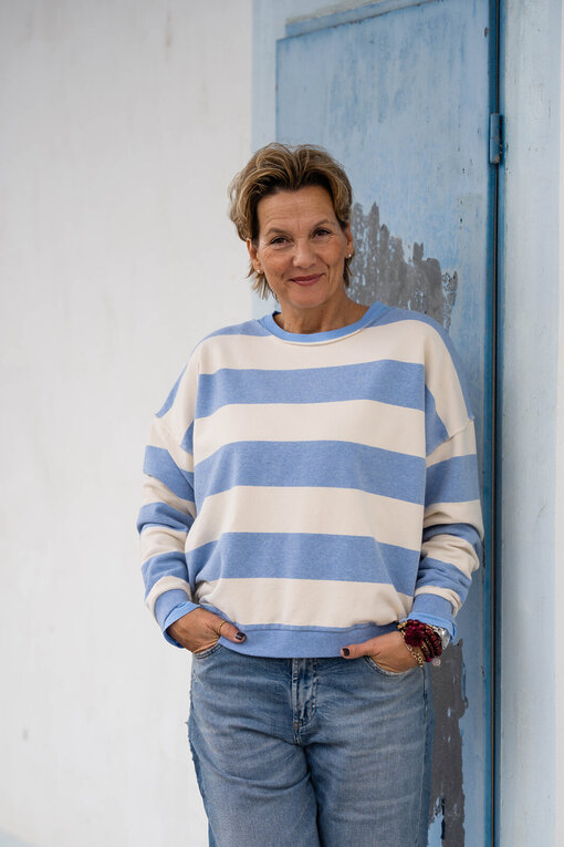 Jeans “YOANA” – crack blue (ER05)