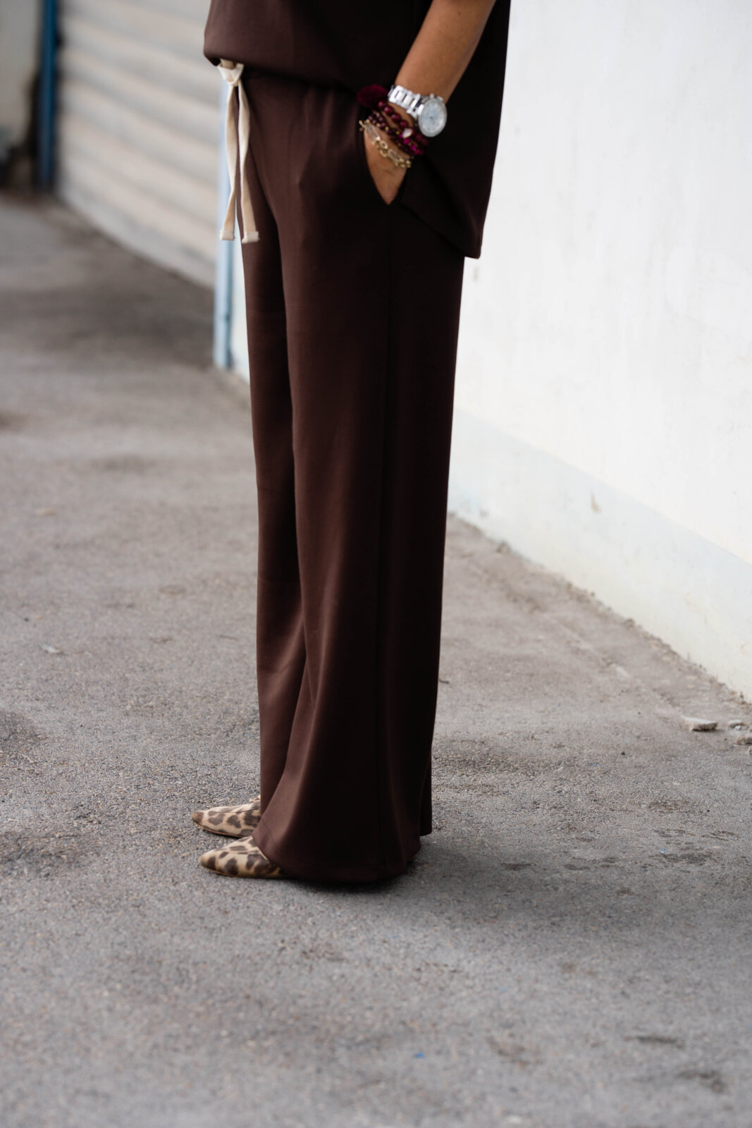 Soft Touch Wide Leg “STEPHANIE” schokobraun (H33)